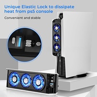 For PS5 Console Cooling Fan Gaming Console Temperature Control Cooling Heatsink Rear Cooling Quietly Speed Easy Use For PS5 Pro