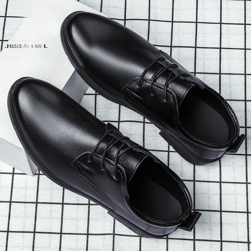 

Повседневный мужской костюм Leather oes для шафера Bla om Busin, формальный мягкий костюм-бот, удлиняющий свадебный oes Briti Sle