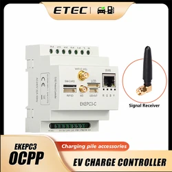 ETEC Controller of EV Charger Cable type with OCPP1.6 (Wifi,4G,Ethernet),with RFID module and 2 cards EKEPC3(without accessories