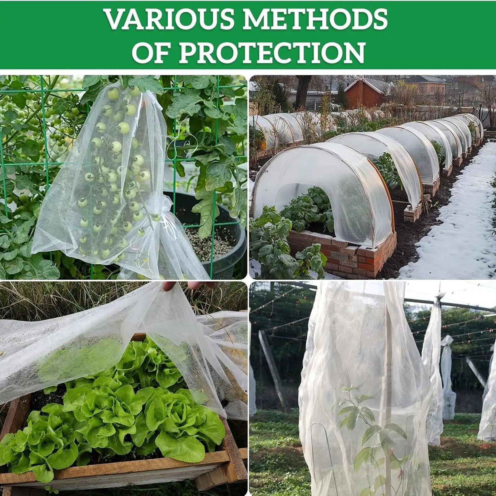 Frost Cloth 10X30FT Plant Covers For Winter Cloth Fabric Covering For Vegetable Garden Gardening Freeze Protection Landscape