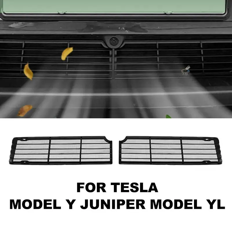 

Modified Air Intake Cover for Tesla Model Y Juniper Model YL Split Insect-proof Net Car Ir Conditioning Front Grille Mesh Cover