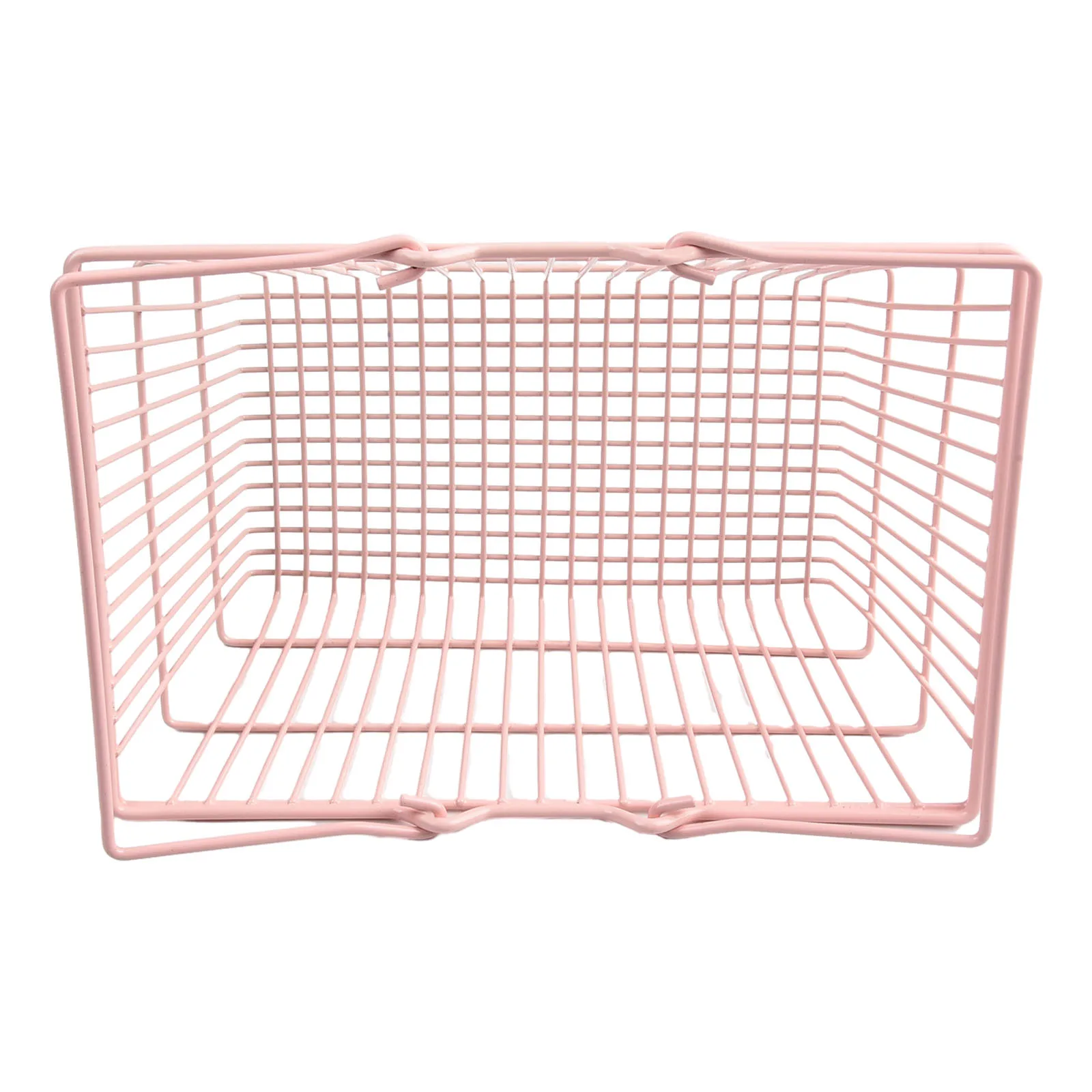 Cesta de hierro eficiente para guardar productos de belleza, joyas y artículos esenciales de escritorio con lazo de cinta para uso diario