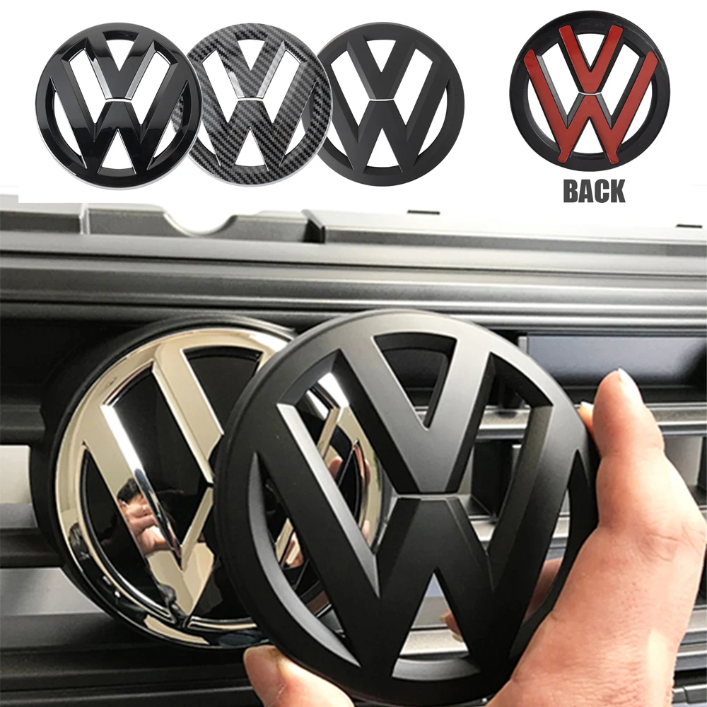 1pcs Car Front Radiator Grille Emblem Lid Covers Logo Sticker For Volkswagen VW MK4 MK5 MK6 MK7 GOLF 7 Sportvan MK8 Golf 4 5 6