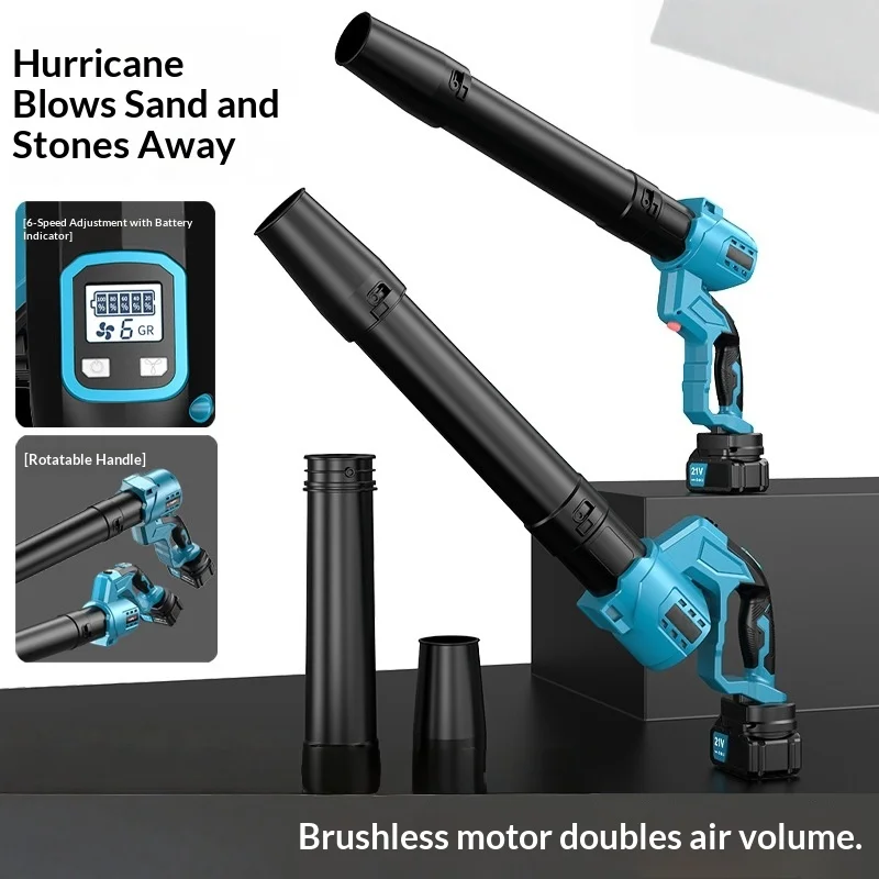 Electric Leaf Blower Dust Removal Powerful Fan High Power Hair Dryer Soplador Inalámbrico De Alta Potencia Dmuchawa Powietrza