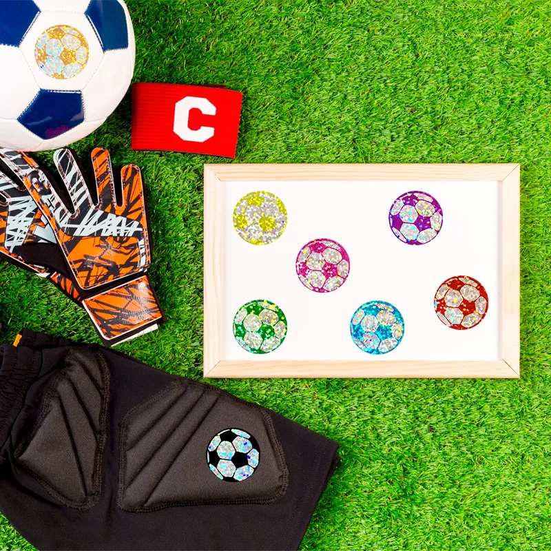 50–500 Stück wasserdichte Fußball-Aufkleber für Wasserflaschen, Sammelalbum, Partygeschenke, Sportteam-Zubehör, Party-Dekoration – Detail 7
