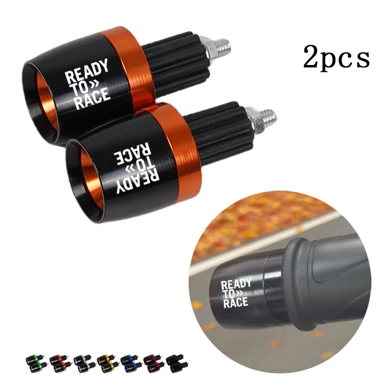 Puños de manillar de motocicleta con tapones de extremo para KTM Ready To Race RC390 Duke 200 250 390 690 790 890 1290 de aluminio CNC