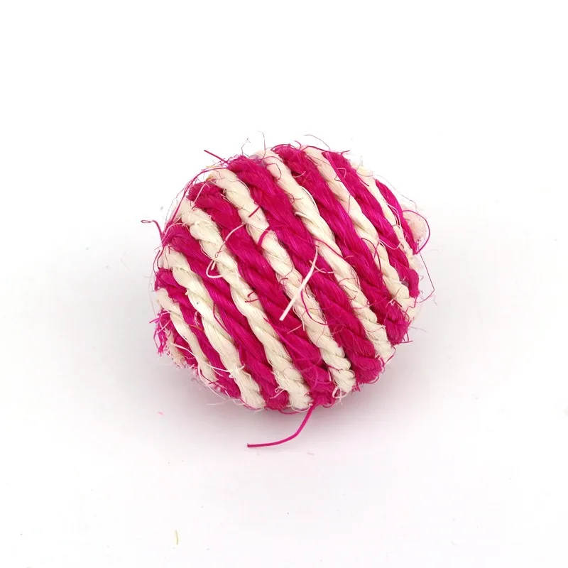 Natural Sisal Ball Cat Scratch Balls Interactive Ball Bite Durable Cat Toys Pet Kitten Dog Training Playing Chewing Chasing Toy