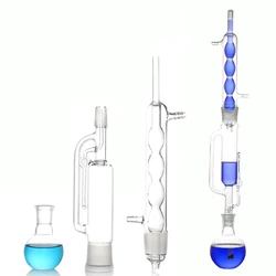 Spherical fat extractor Soxhlet extractor glass complete set of 60/150/250/500/1000ml laboratory extraction device extractor