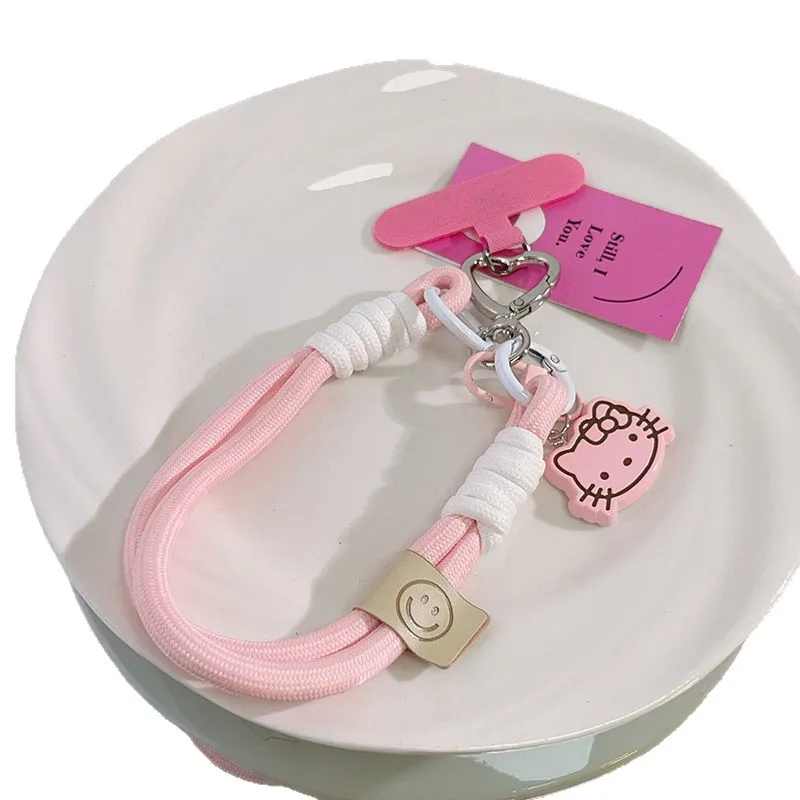 Oboe Buckle Cute Three-dimensional Hello Kitty Mobile Phone Rotating Pendant Wrist Rope Cartoon Backpack Camera CCD Pendant