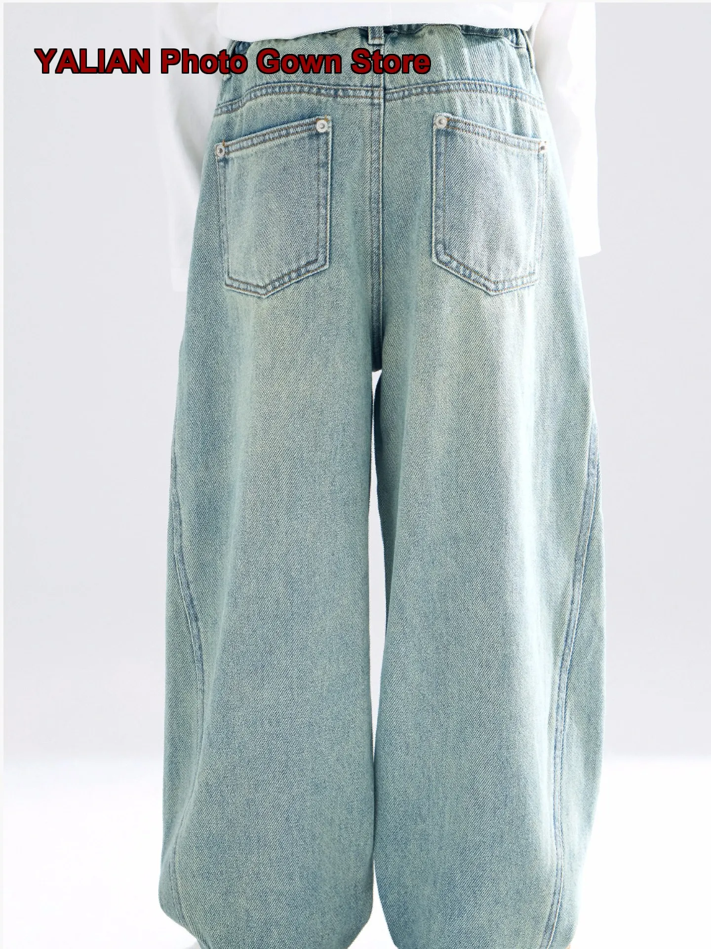 Boys Denim Pants Kids Autumn Soft Washed Cropped Trendy Girls
