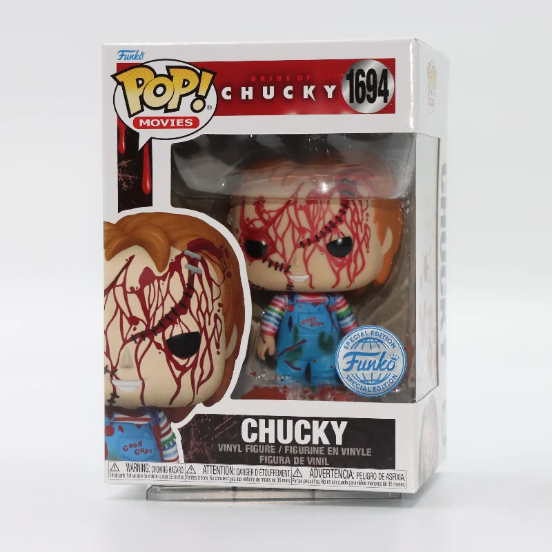 Funko POP Figura original de anime Chucky Tiffany 1695 # 1694 # Figuras de acción de juguete para niños y niñas, regalo, adornos de modelos coleccionables