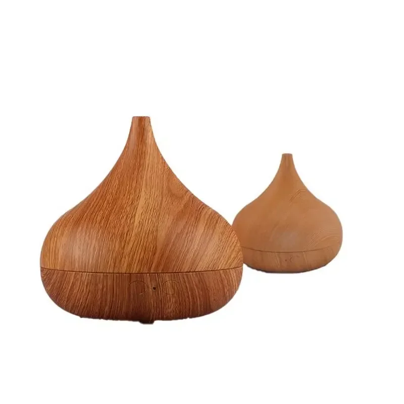Smart Electric 400ml Portable Aromatherapy Diffuser Humidifier Wood Grain Design Color LED Lights App Control