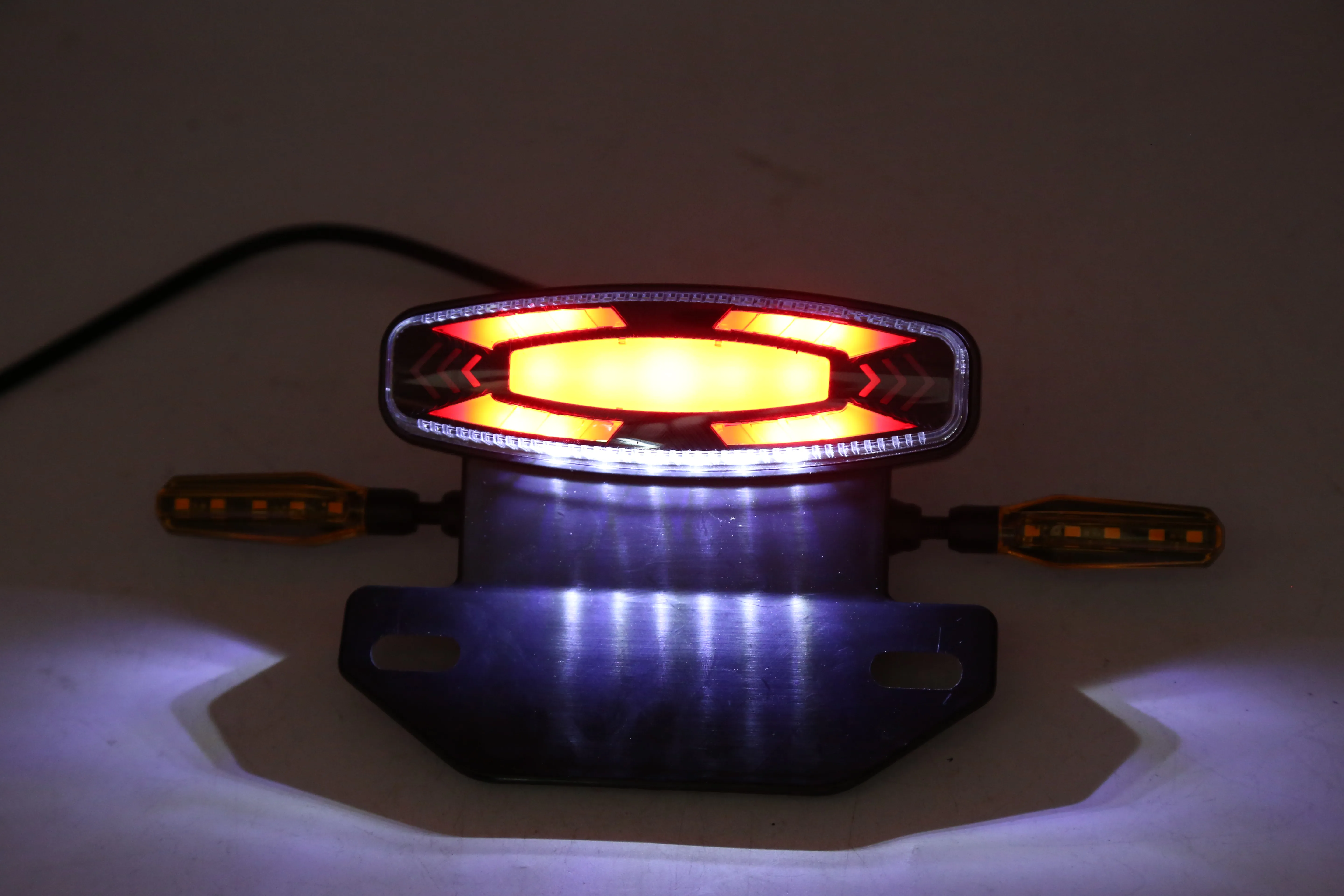 Electric Motorcycle Bicycle Super Bright Turn signal Multi-color LED Turn signal Running Light Brake Light