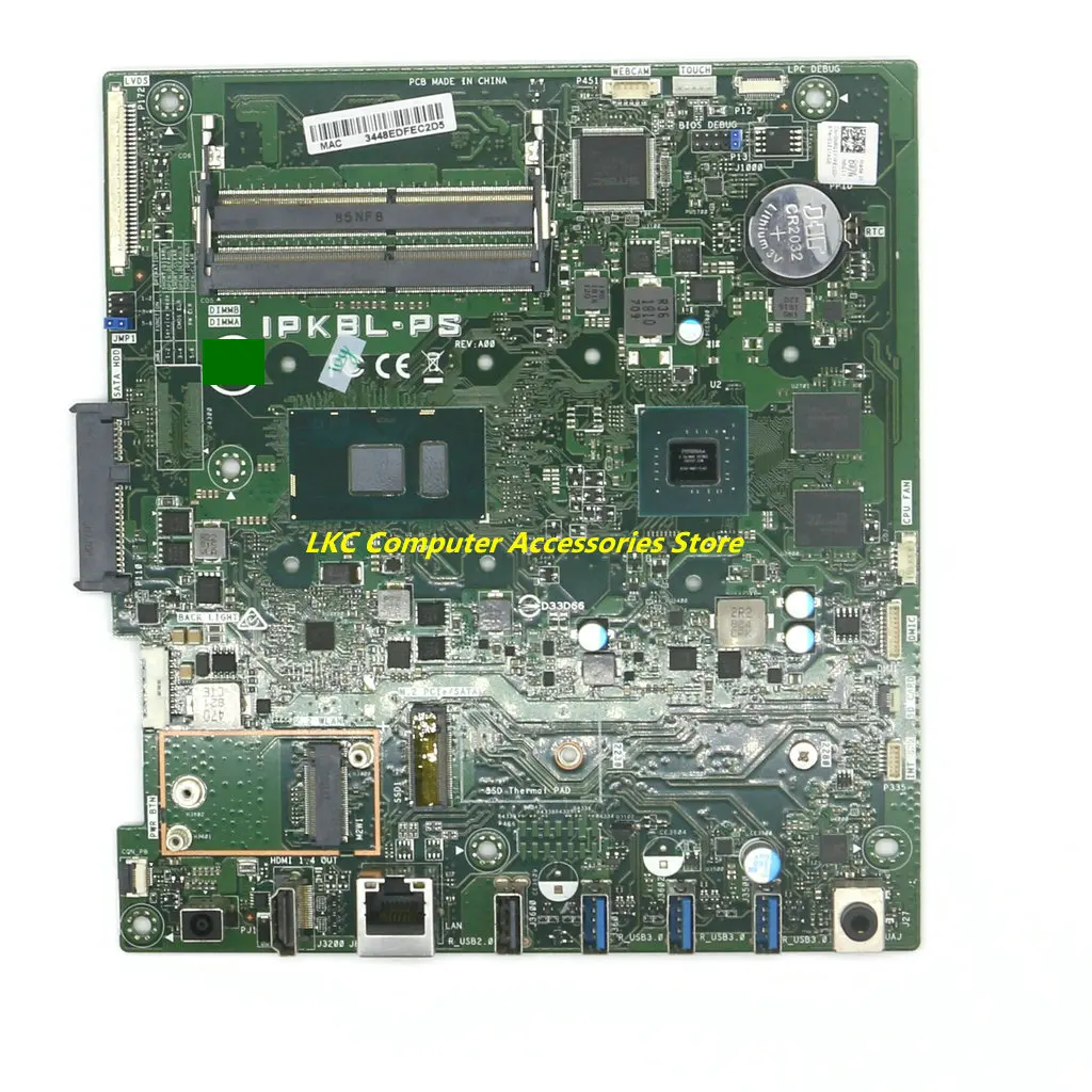 New For Dell Inspiron 24 3477 22 3277 All-in-one Motherboard 0NRG1Y CN-0NRG1Y NRG1Y IPKBL-PS with i3-7130 CPU with graphics card