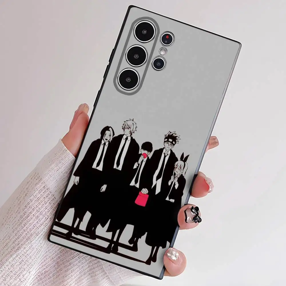 M-MASHLE Anime Phone Case Skin-Friendly Soft TPU Case Compatible With Samsung S21/S22/S23/S24/S25 FE/Plus/Ultra