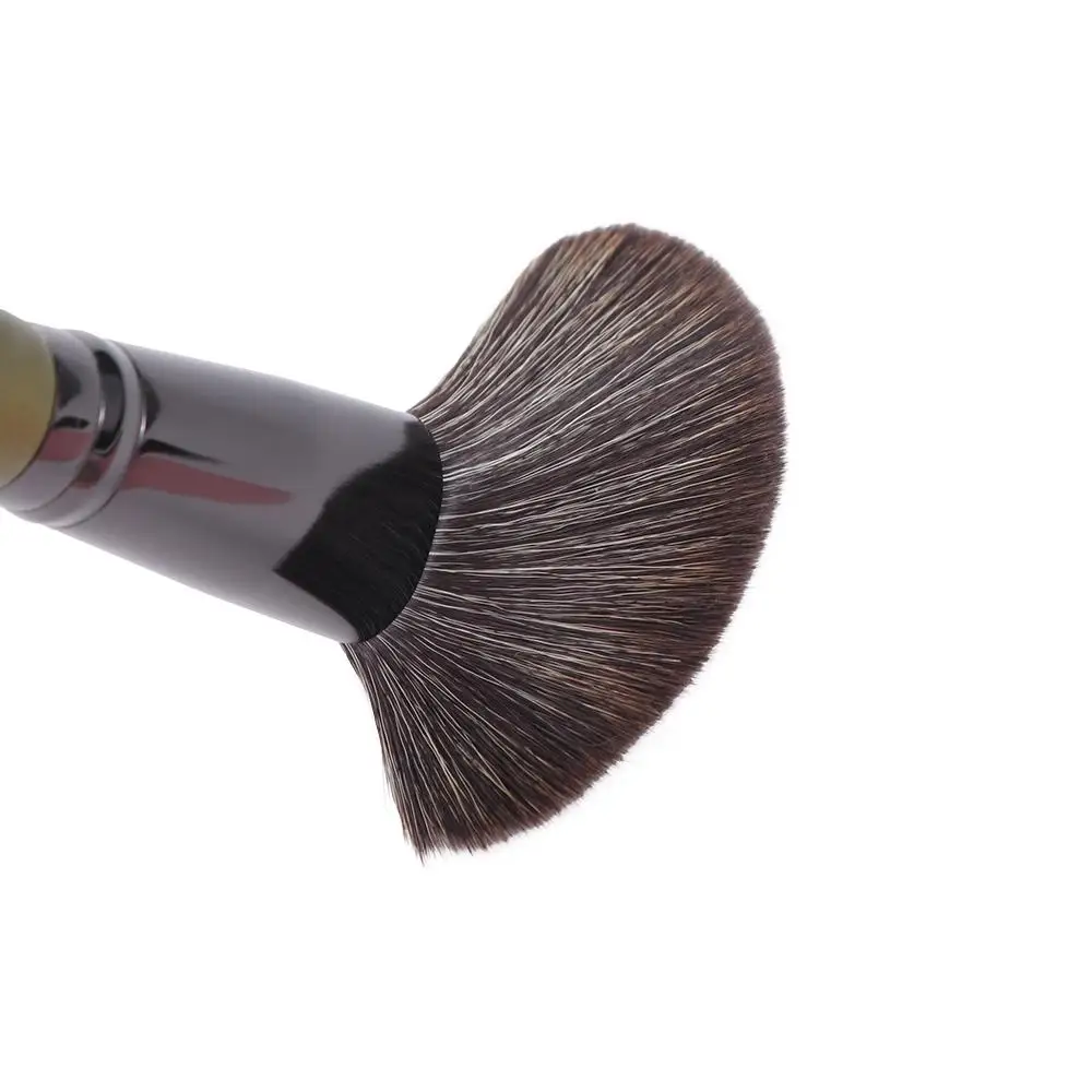 Juego de brochas de maquillaje esponjosas, fibra suave con bolsa de almacenamiento, Kit de brochas cosméticas para ojos, pelo de fibra, pelo de cabra, brocha para polvos sueltos