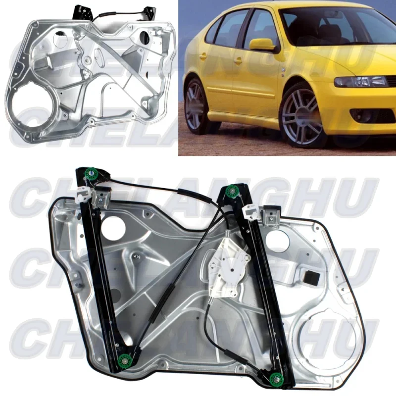 

For Seat Leon 1999 2000 2001 2002 2003 2004 2005 2006 Right Side Front Door Window regulator with door panel 1M0837462