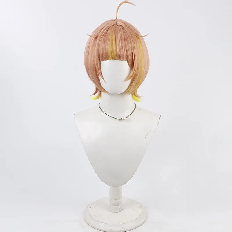 Virtual YouTube Vtuber Otoserako Cos Cosplay Wig Halloween Carnival Party Props Synthetic Hair Heat Resistant Fiber + Wig Cap