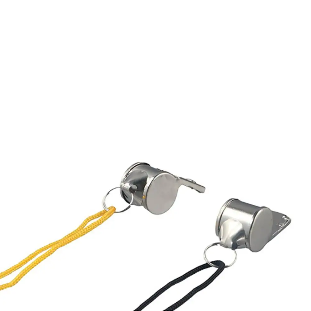 

Металлический свисток для баскетбола с веревкой, прочный, из нержавеющей стали, гладкий, профессиональный, для спорта, для регби