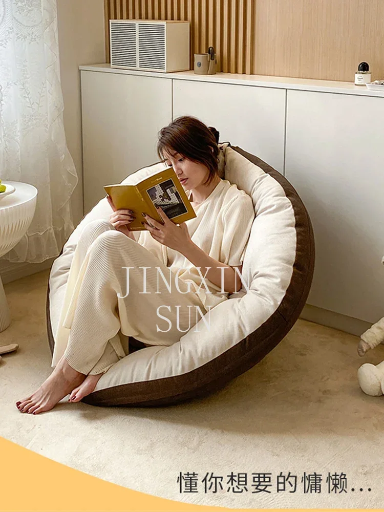 Tatami lazybones sofa, single person can lie down and sleep, small foldable window, backrest integrated