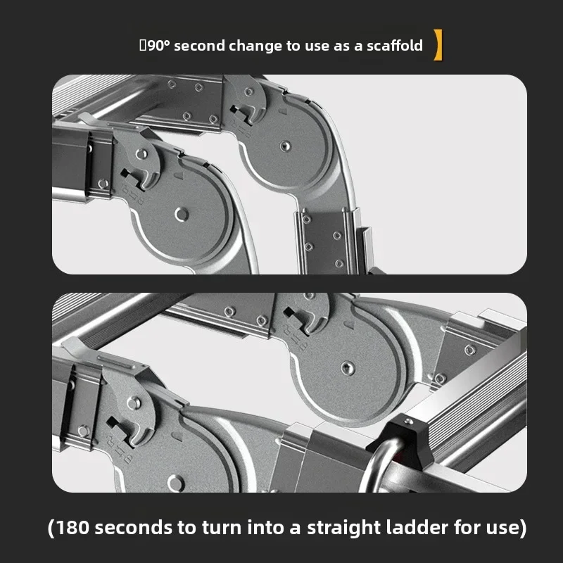 Aluminum Alloy Little Giant Multifunction Folding Extendable Aframe Ladder Home Engineering Portable Household Telescopic