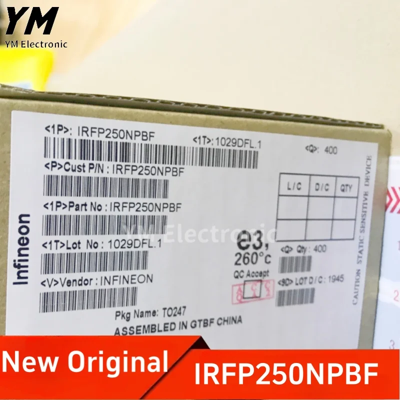 New Original IRFP250NPBF IRFP250N TO247 200V/30A N-channel MOSFET