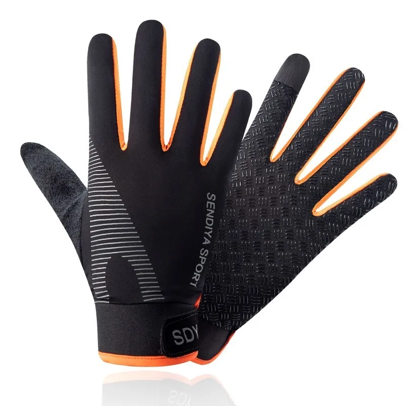 Guanti da ciclismo antiscivolo guanti da bici TouchScreen guanti sportivi antiurto Mountain Road guanto traspirante con dita intere per uomo donna