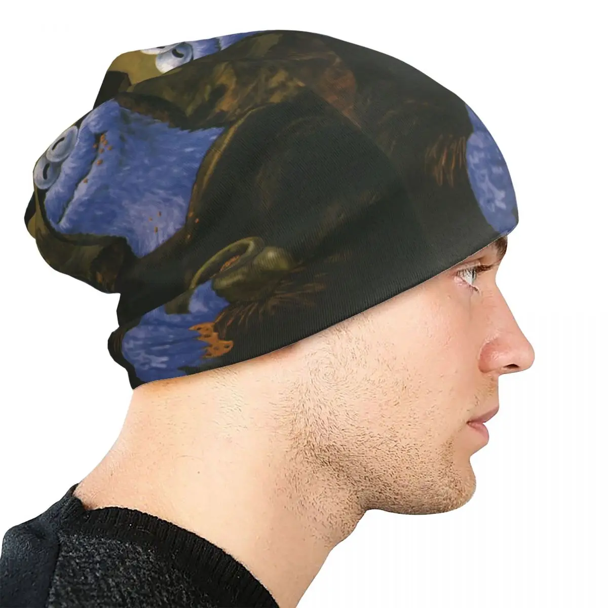Cookie Monsters Cartoon Skullies Berretti Cappelli Sesame Street SesameStreet Hip Hop Uomo Donna Street Caps Cappello multifunzione Bonnet