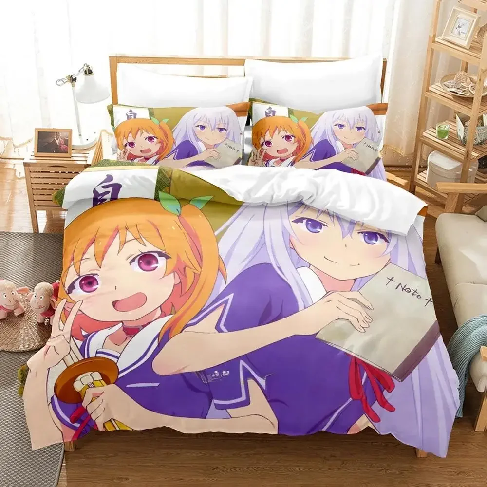 2024 OreShura Bedding Set Single Twin Full Queen King Size Bed Set Adult Kid Bedroom Duvet cover Sets 3D Print Anime Bed Sheet