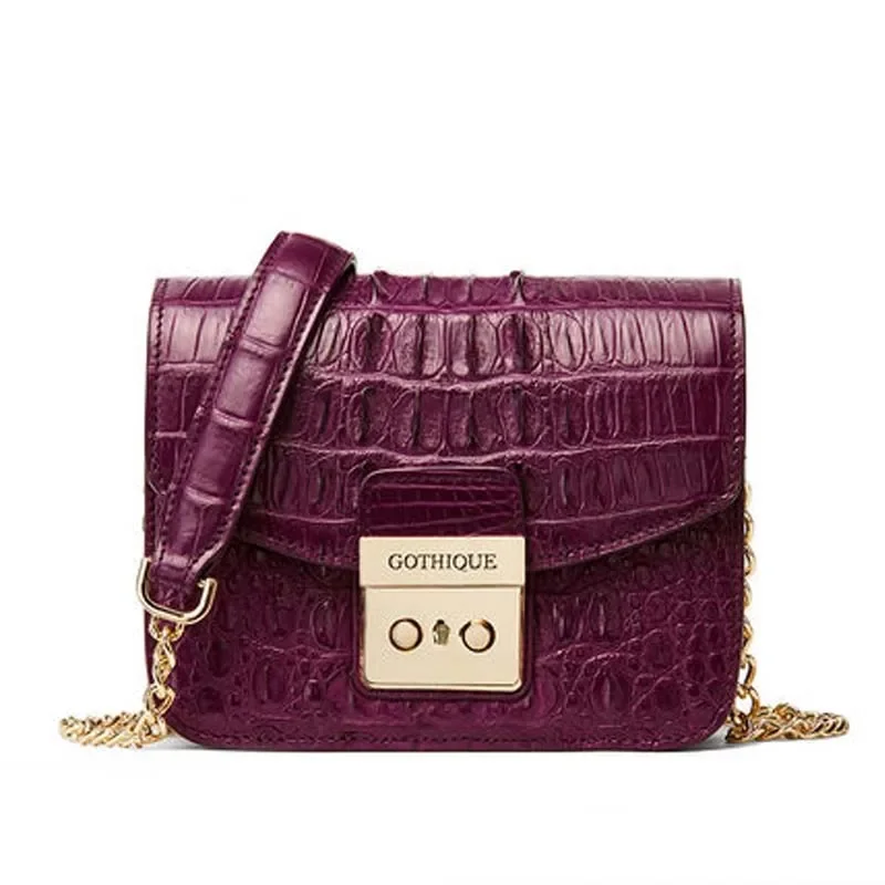 

Gete крокодиловая женская сумка женская модная женская сумка с клапаном наклонная сумка на одно плечо женская сумка из крокодиловой кожи