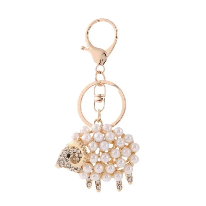 Glänzender Strass-Perlen-Schaf-Schlüsselanhänger, Langlebiger Metall-Schlüsselring, Niedlicher Tier-Anhänger für Handtasche, Autoschlüssel, Accessoire, Geschenk – Detail 7