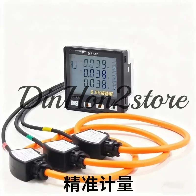 Three Phase Multi-function Smart Meter ME337 RS485 Rogowski Coil LCD Digital Power Energy Panel Meter