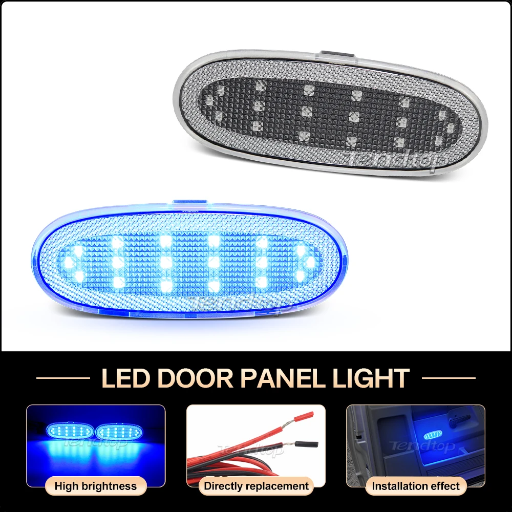 2pcs LED White Car Side Door Panel Courtesy Light for Dodge Ram 1500 2500 3500 4500 5500 Durango for Chrysler Aspen