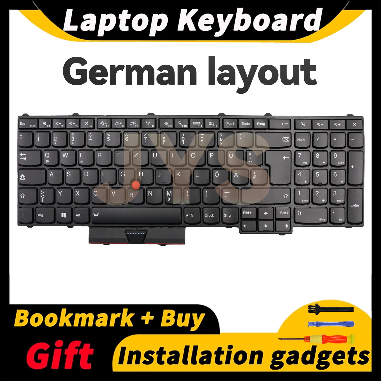 

Suitable for Lenovo ThinkPad P50 P70 laptop keyboard with backlight German layout keyboards internal black 00PA382 00PA300