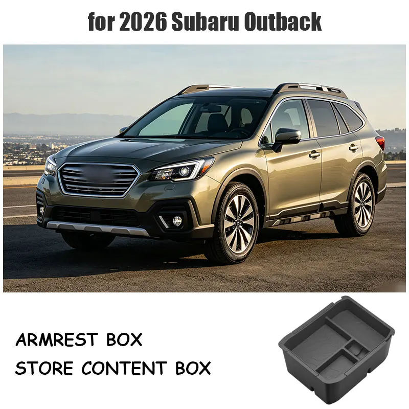 for 2026 Subaru Outback armrest boxes storage boxes and car double layered multifunctional storage boxes