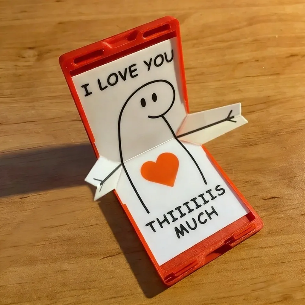 Trendy 3D Printing Love Mailbox Novelty Portable Creative Ornaments Cute Desktop Decor Valentine's Day Gifts