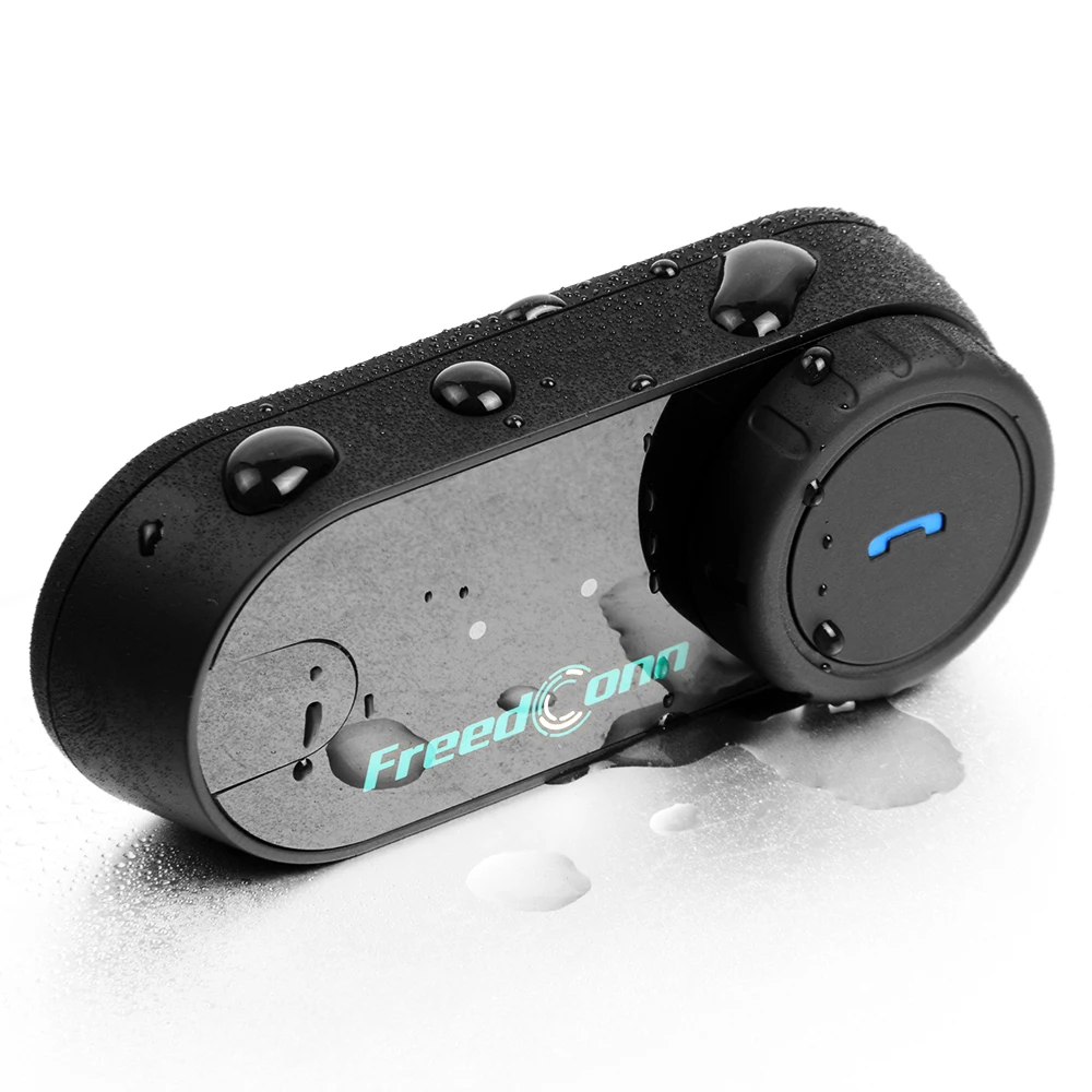 Freedconn Helm Bluetooth Headset Gruppe Motorrad Intercom Kopfhörer FM Musik Teilen Intercomunicador bis zu 6 Fahrer T Com VB – Detail 22