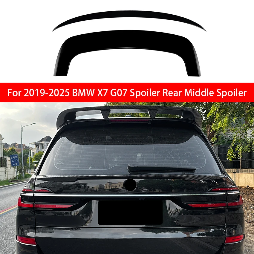 

Для 2019 20 21 22 23 24 2025 BMW X7 G07 задний средний спойлер, спойлер на крышу, черный карбоновый тюнинг, аксессуары для стайлинга автомобилей