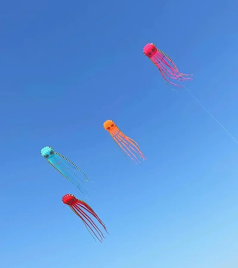 Shipping 800cm octopus kites flying for adults kites inflatable toys wind kites large kite reel pilot kite lifter outside toys