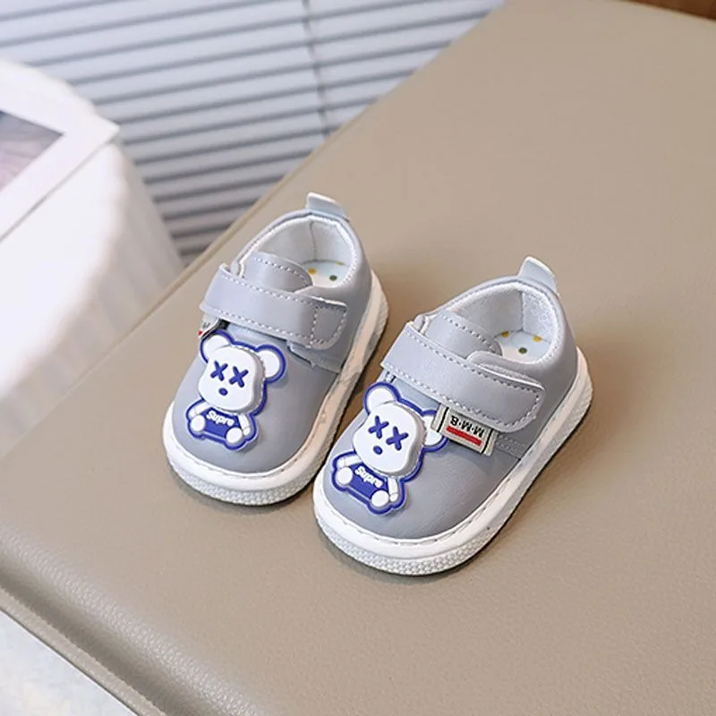

Lightweight Soft Sole Anti Slip Toddler Walking Shoes for Babies Boys Girls Sound Effect First Walkers Comfortable Spring Autumn