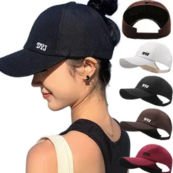 Nuovi berretti da Baseball con cappello da sole a coda di cavallo alta da donna protezione solare berretto con visiera parasole femminile cappello da corsa sportivo con tappi a coda di cavallo