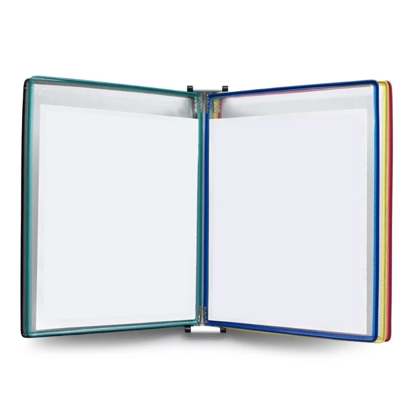 Wall Mounted Reference System Organiser 5 Easy-Loading Display Pocket for Warehouse, Laboratory