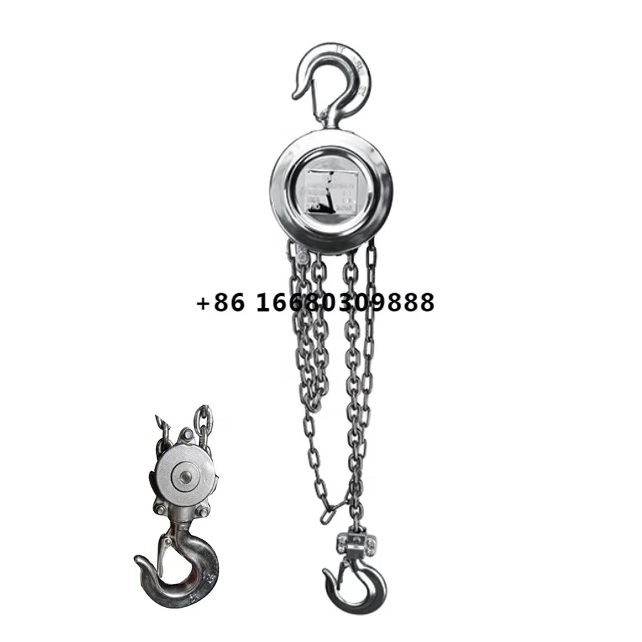 Convenient To Take Stainless Steel Hoist Pulley Chain Block Manual Chain Hoist for Lifting Material Handling Equipment