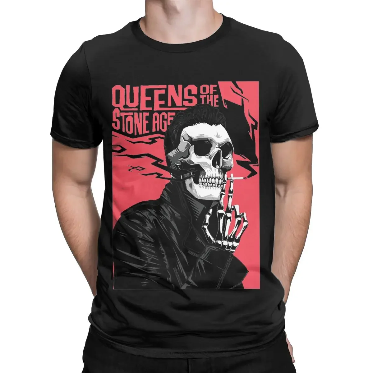 Humorous Queens of The Stone Age Like Clockwork T-Shirt Women O Neck T Shirt Short Sleeve Tee Shirt Plus Size Tops