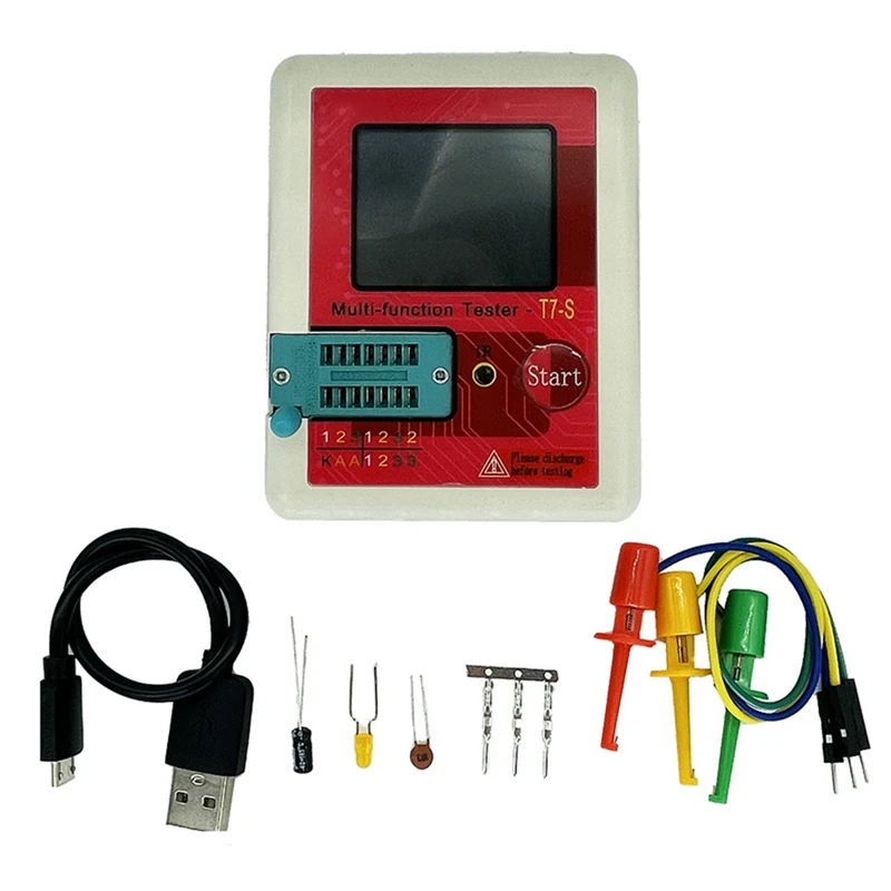 New LCR-TC7S High-Precision Transistor Tester Full-Color Screen Component Multimeter Capacitance Resistance Tester