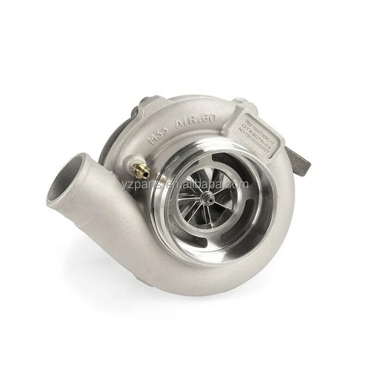 

GTX3076-53 GTX3076 GTX30 billet compressor wheel journal bearing turbocharger with 0.82 A/R 4 bolt turbine housing 100-GT302C-18