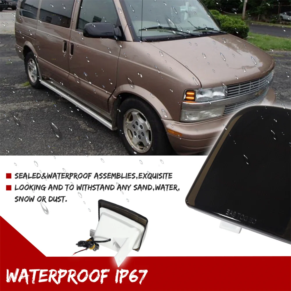 White / Amber LED Front Side Marker Corner Lights For Chevrolet Astro For GMC Safari 1995-2005 Turn Signal Lights Parking Lights