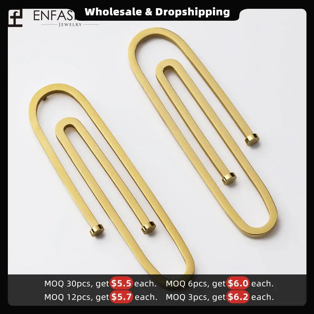 Enfashion Jewelry Geometric Long Pipe Dangle Earrings Gold color Stainless steel Long Drop Earrings For Women Earings EB171031