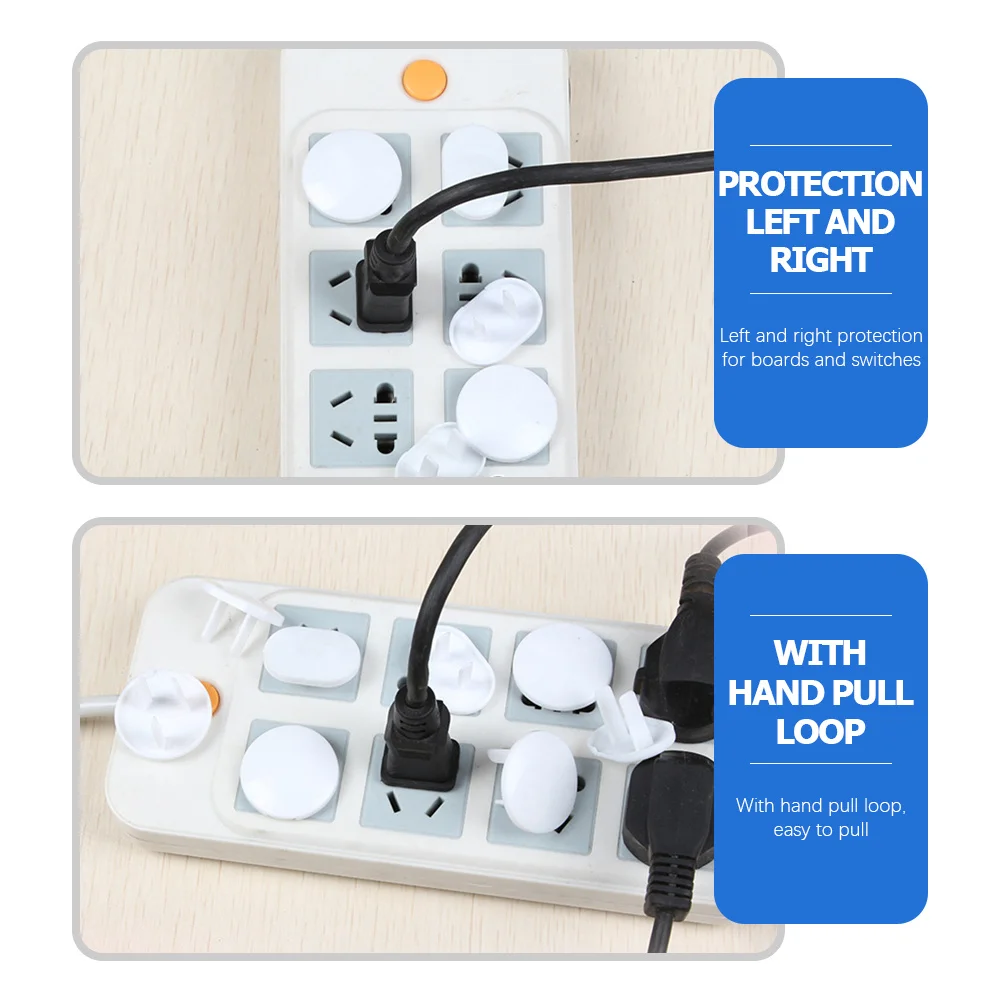 40 قطعة من أغطية قابس مخرج سلامة الطفل غطاء مقبس مقاوم للأطفال مصنوع من مادة ABS الممتازة غير الموصلة المحمولة #2