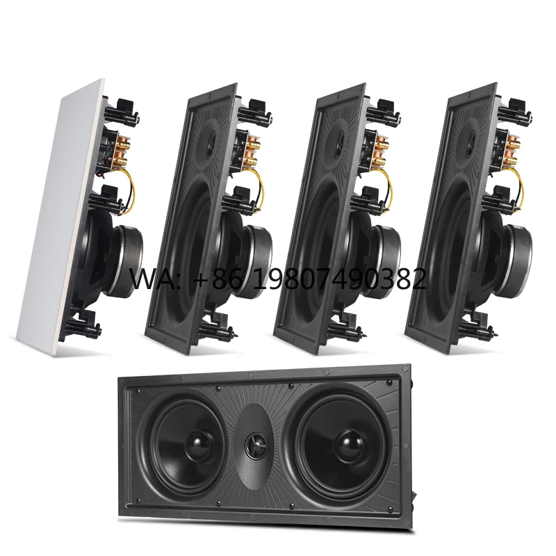 

100W In Wall Embedded Speaker, Invisible Wall Mount Design, Surround Sound for Cinema Theater Audio System